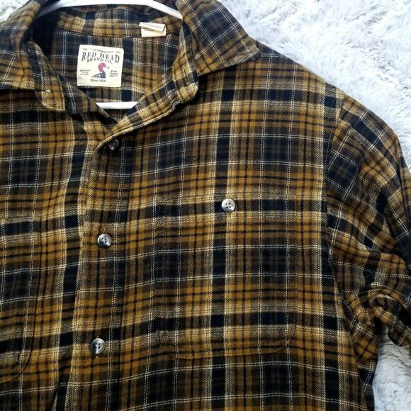 Red Head Brand Co Shirt Mens M Plaid Casual Button Down Long Sleeve Collared - Picture 5 of 11